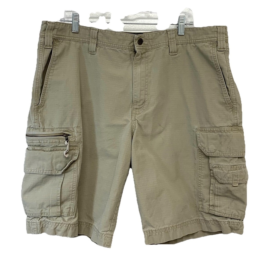 Eddie Bauer Cargo Utility Shorts Men 38 100% Cotton Outdoor Casual‎ Travel Work